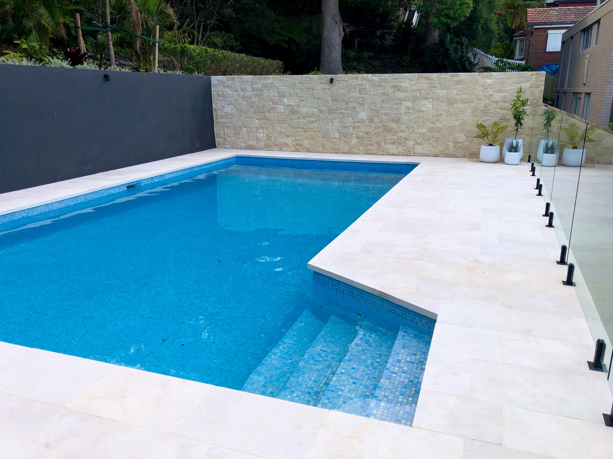 Crema Siena Limestone Pavers - Tumbled & Sandblasted - Image 2