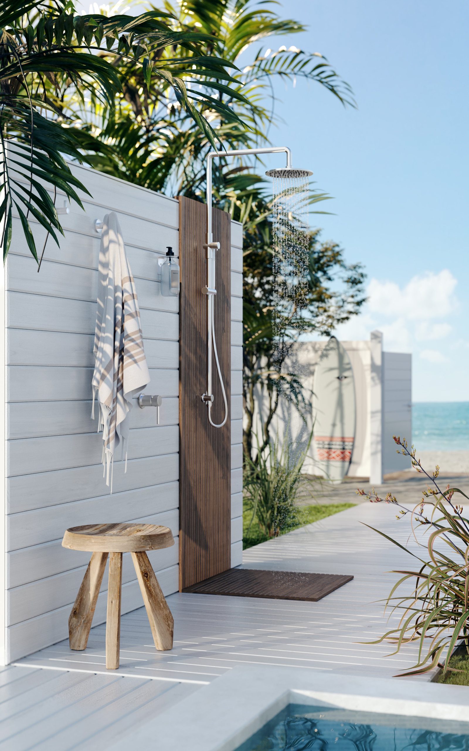 Outdoor Combination Shower Rail - SS316 - Image 6